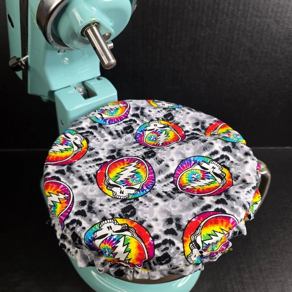 Grateful Dead Rainbow Logo Wavy Lines KitchenAid Mixer Mixing Bowl Cover Baking